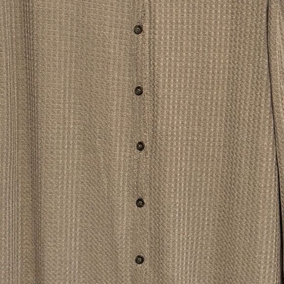 Mittoshop Cardigan Womens S/M Brown Button Front Long Sleeve Side Slit - Picture 3 of 16